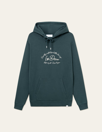 Les Deux MEN Camden Hoodie Hoodie 546215-Pine Green/Ivory