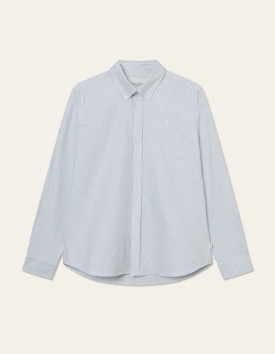 Les Deux MEN Konrad Oxford Shirt Shirt 410201-Light Blue/White