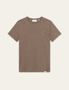 Les Deux MEN Nørregaard T-Shirt - Seasonal T-Shirt 336730-Mountain Grey Melange/Orange