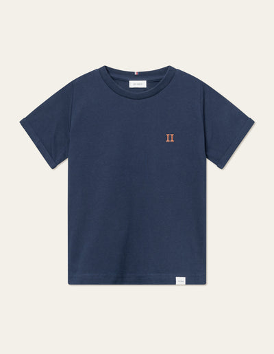 Les Deux Kids Nørregaard T-Shirt Kids T-Shirt 460730-Dark Navy/Orange