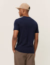 Les Deux MEN Nørregaard T-Shirt Tonal T-Shirt 460460-Dark Navy