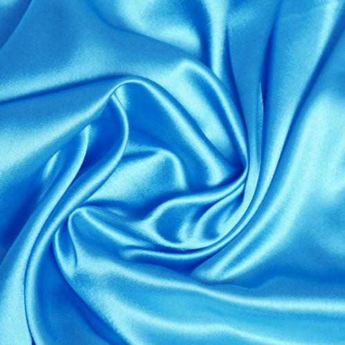 custom skirts fabric aqua blue satin