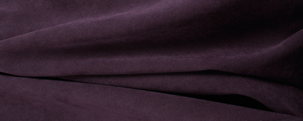 custom skirts fabric purple crushed suede