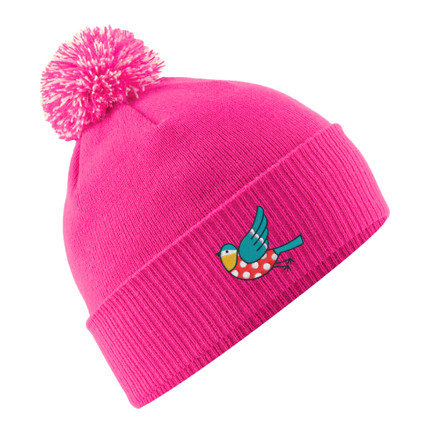 Tricorn Rib Flower Beanie - Luxury S00 Blue