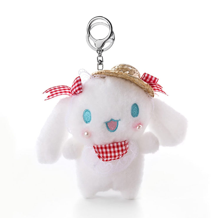 Adorable White Bunny Summer Hat Keychain Kawaii-Shop-Harajuku-Kpop-shop