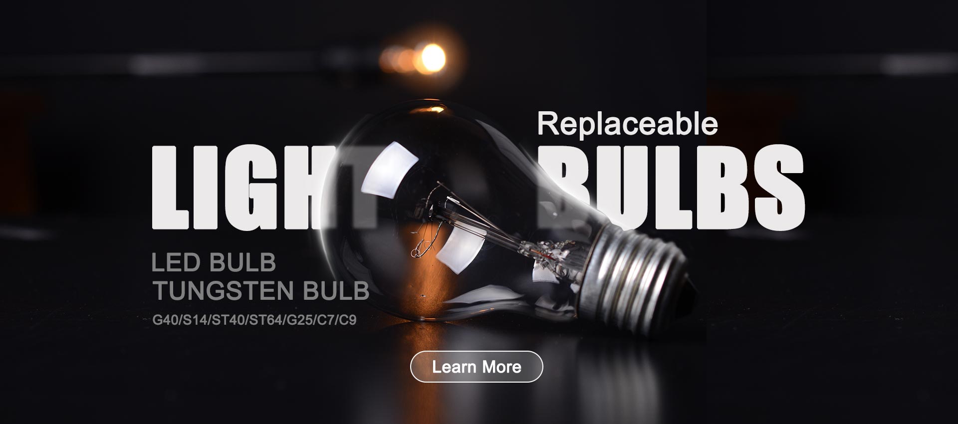 G40 5W Globe Incandescent Glass Bulbs