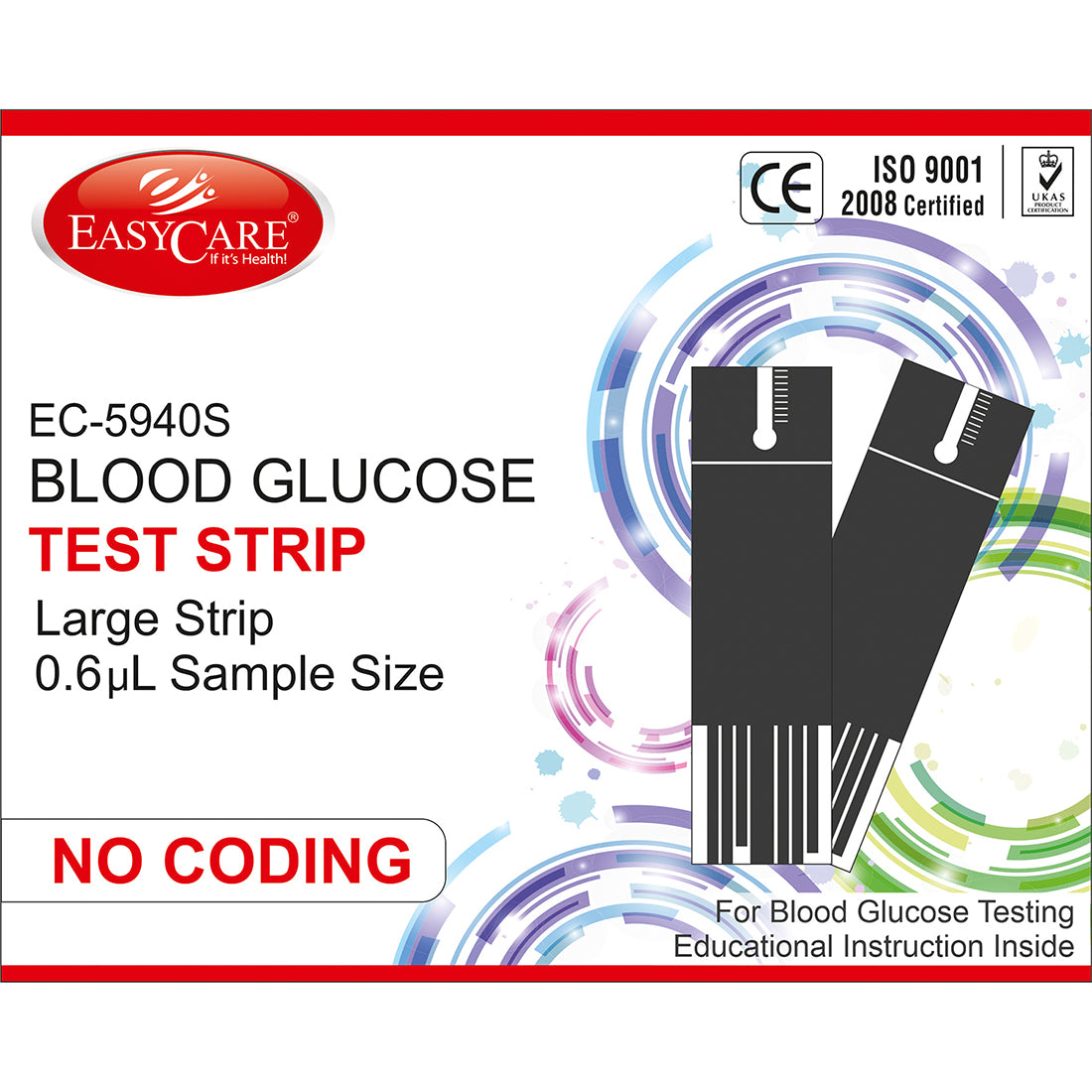 easy care glucose strips