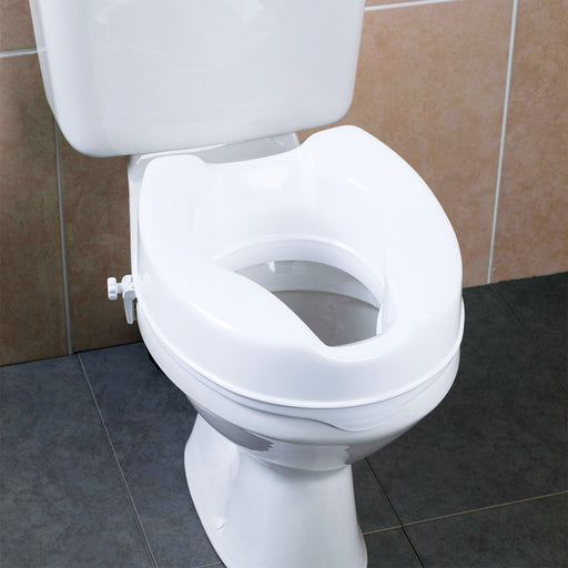 removable raised toilet seat with arms