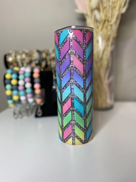 LV Rainbow 20oz Skinny Tumbler