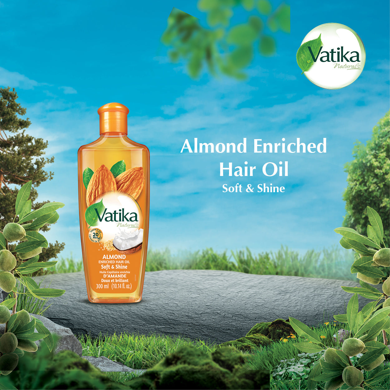 Masala Wala Dabur Vatika Enriched Hair Oil Almond  200ml