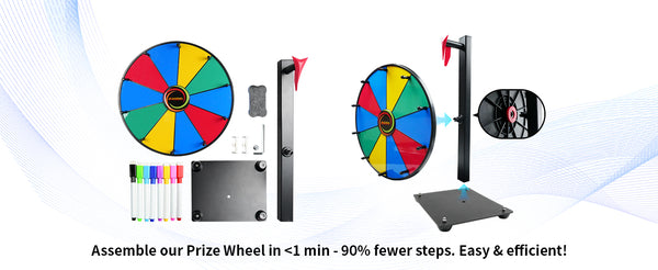 Masdio 12" 10-Slot Prize Wheel