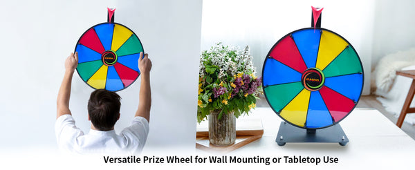 Masdio 12" 10-Slot Prize Wheel