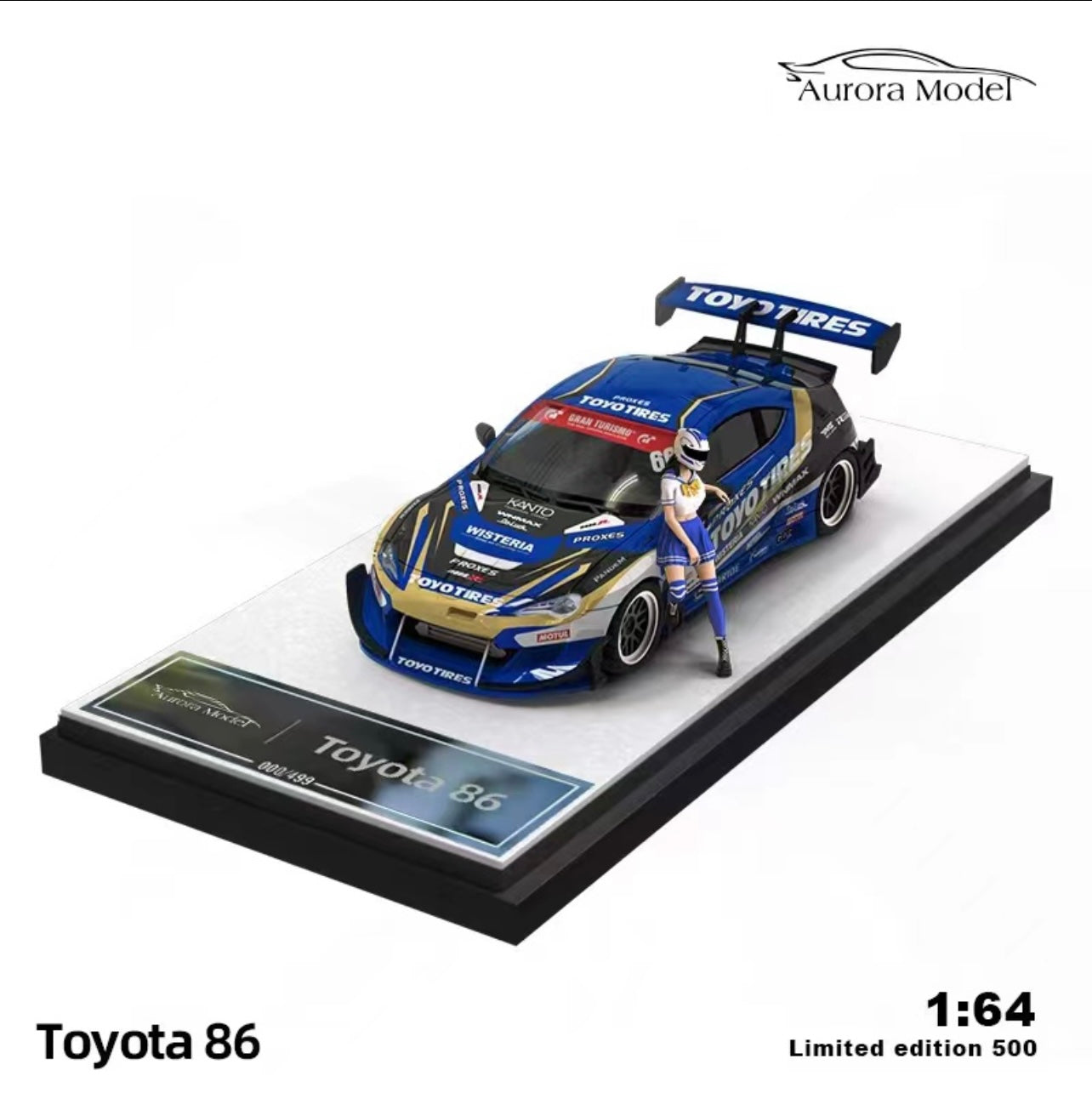 Aurora Model 1:64 Toyota 86 Concept - Toyo Tires Rocket Bunny