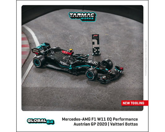 Mercedes-AMG F1 W11 EQ Performance #44 Lewis Hamilton Barcelona Pre-Season  Testing (2020) Global64 Series 1/64 Diecast Model Car by Tarmac Works 