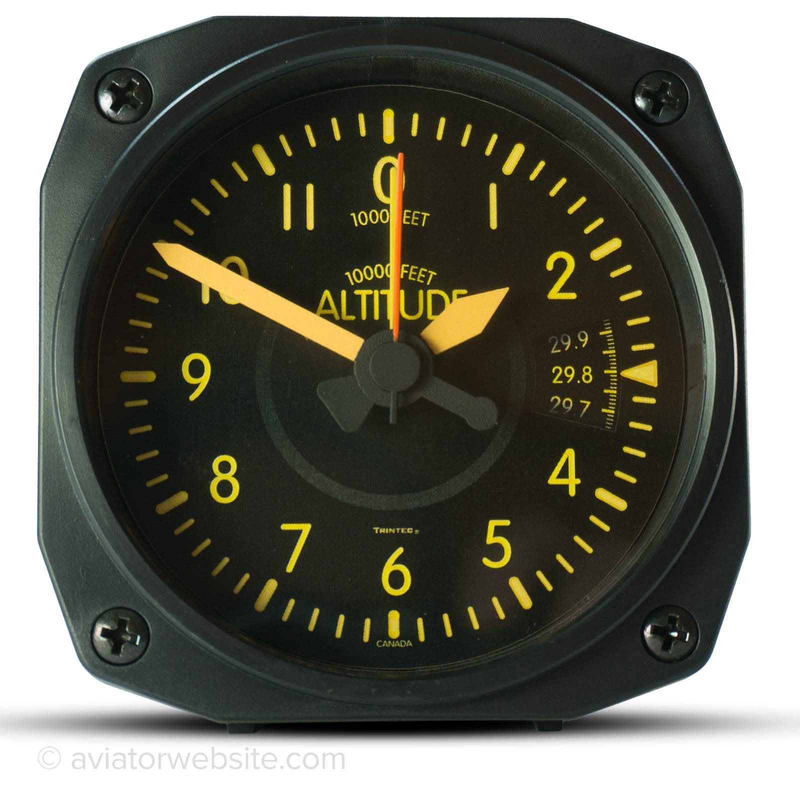 Desk Alarm Clock Vintage Altimeter Aviatorwebsite