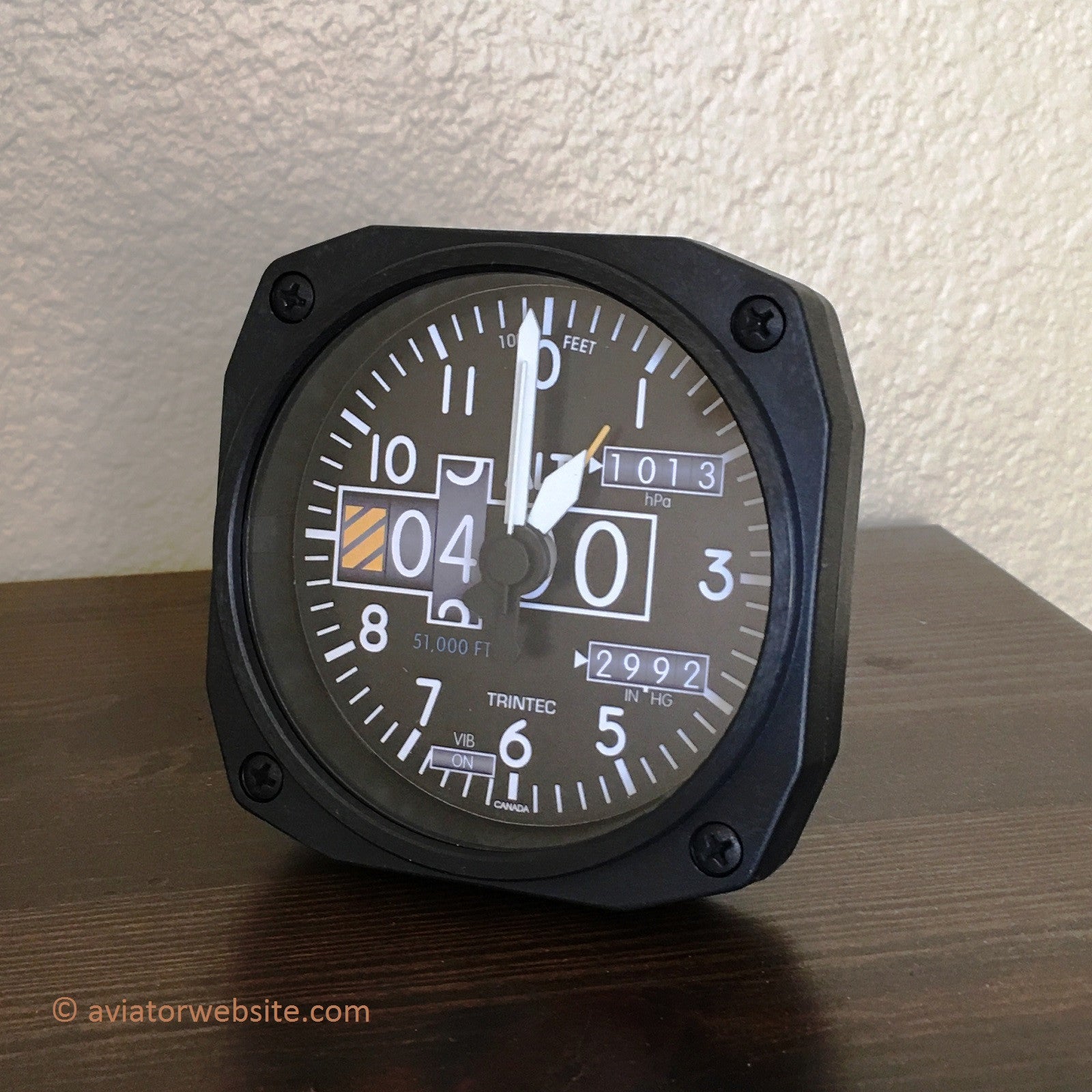 Desk Alarm Clock Modern Altimeter Aviatorwebsite