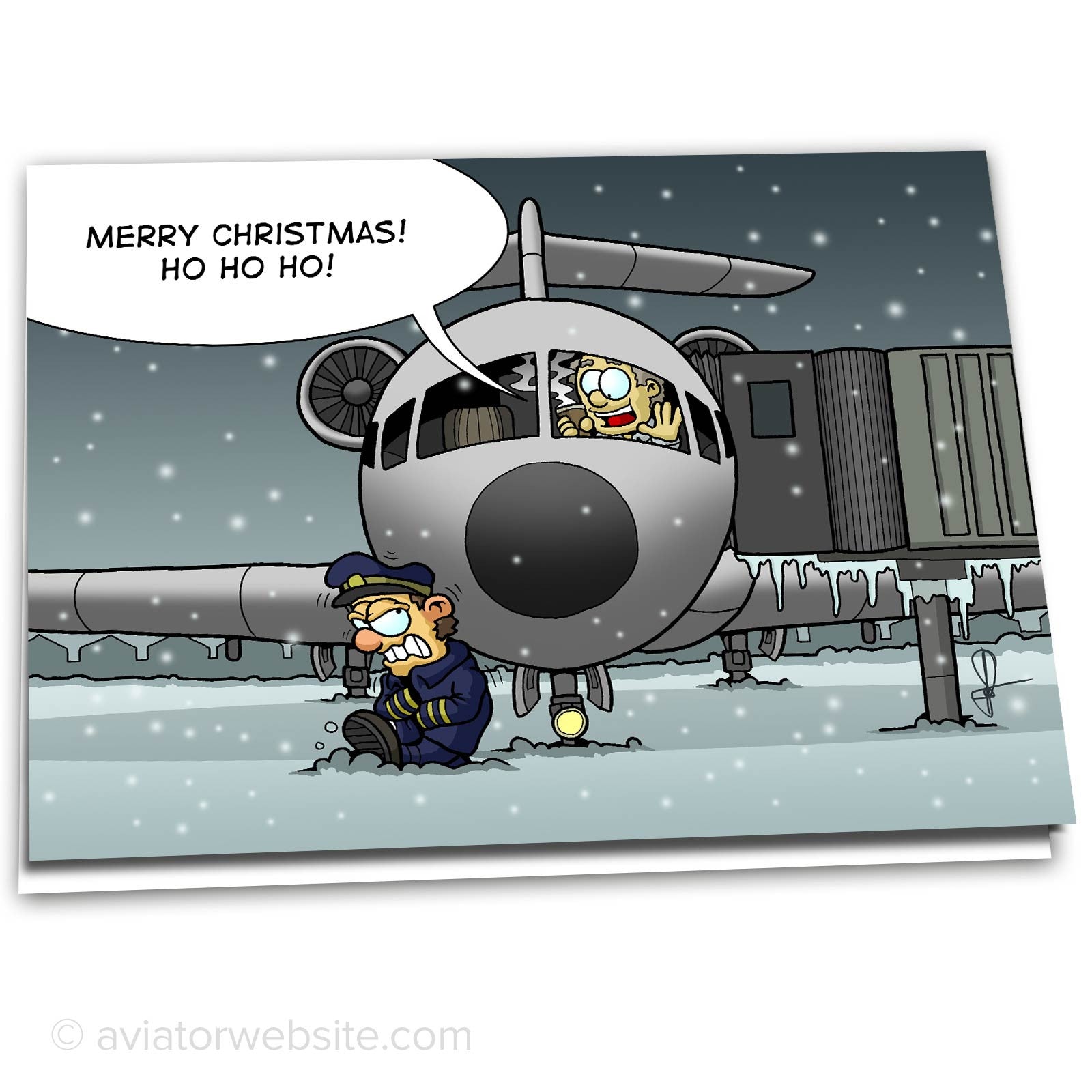 Aviation Christmas Card 