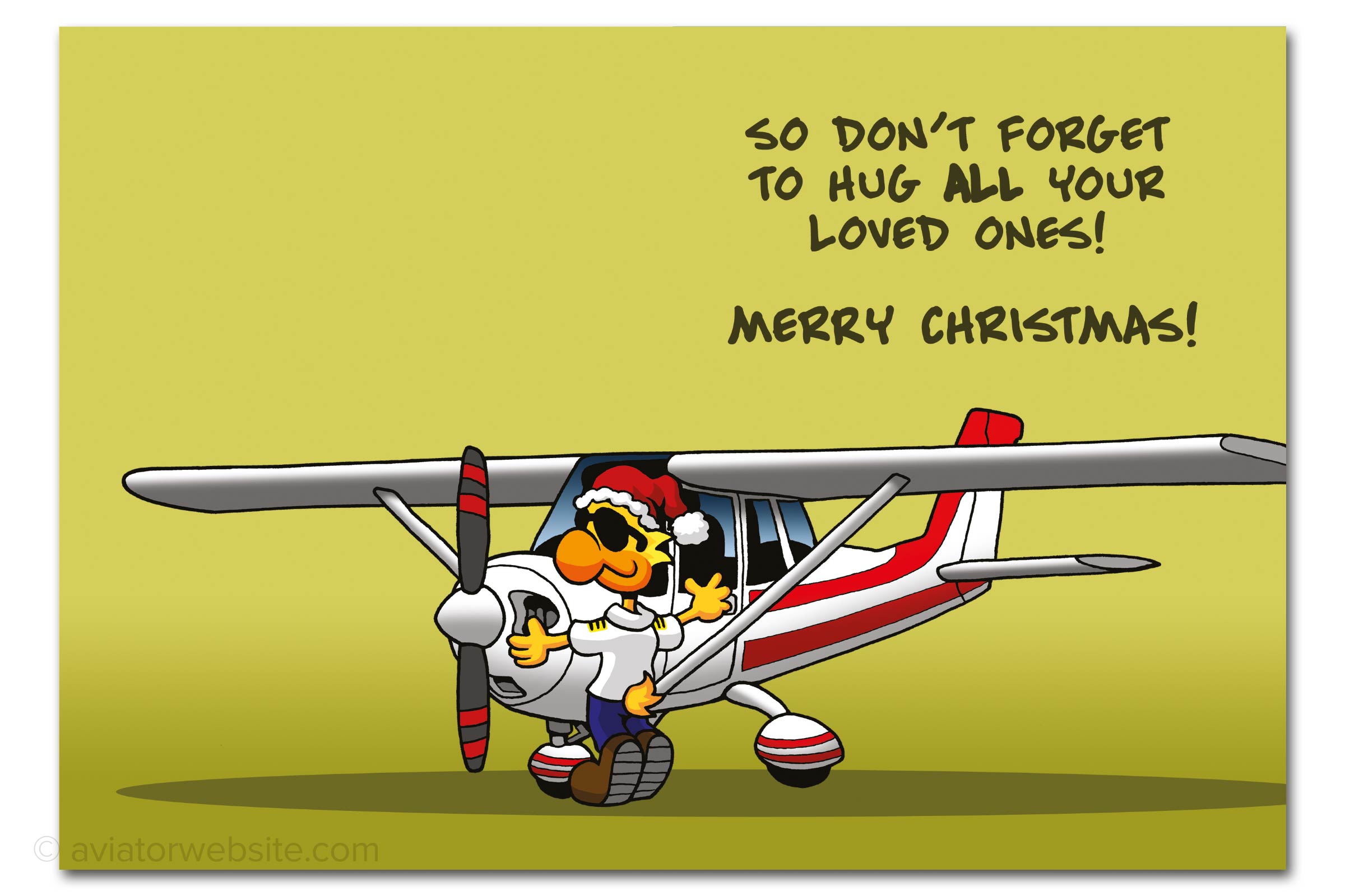 Aviation Christmas Cards for pilots and airplane geeks | AVIATORwebsite