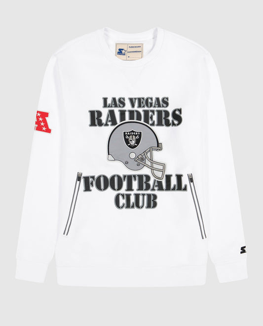  Zubaz Men's NFL Lv Raiders Heather Gray Crew Neck