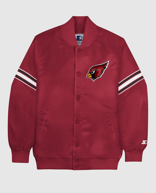 Mlb St Louis Cardinals Satin Button Up Starter Jacket