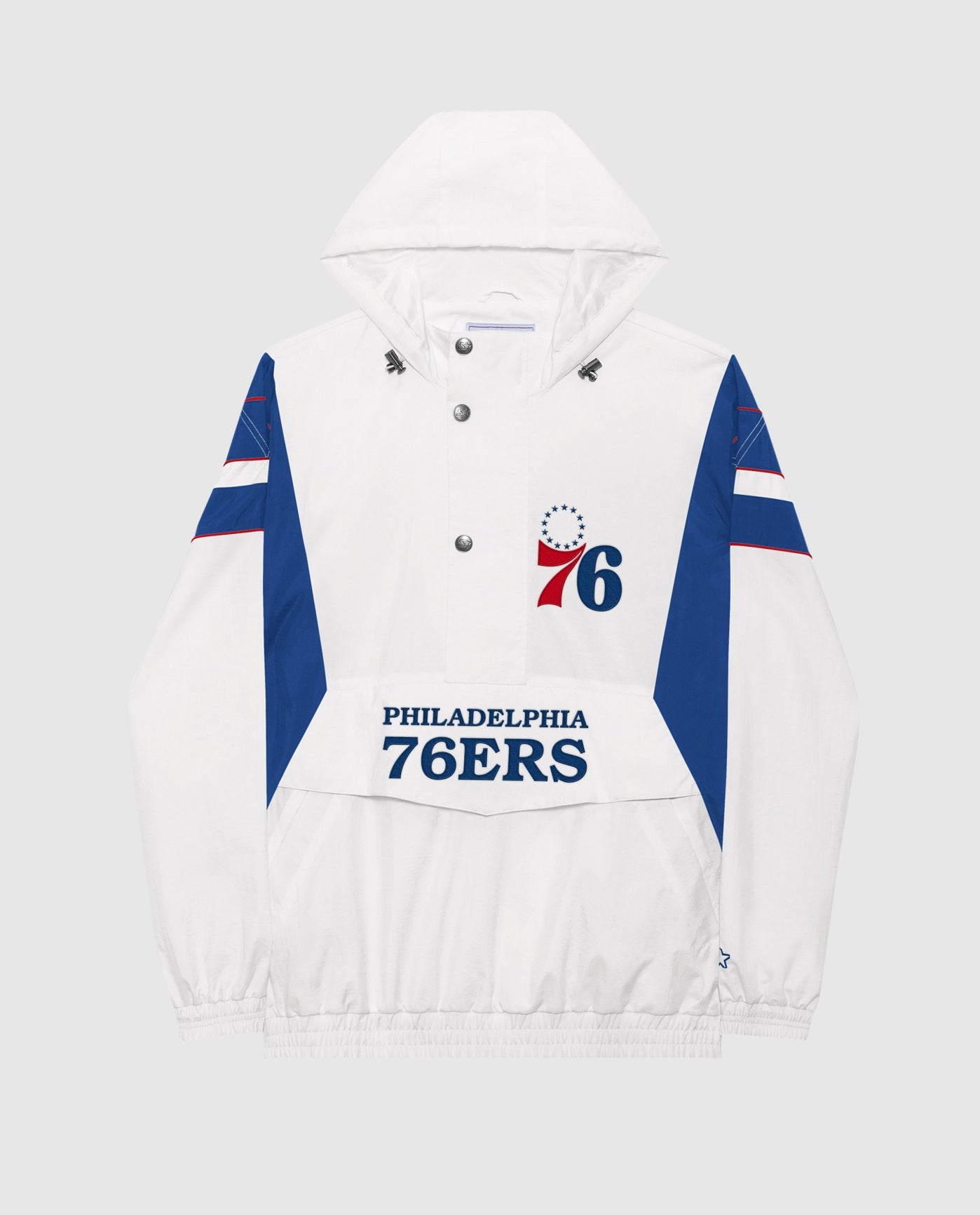 Men's Starter Blue Philadelphia 76ers Varsity Satin Full-Snap