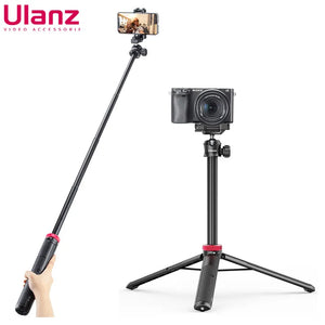 Ulanzi MT-44 Extend Livestream Tripod Stand 42inch Tripod with Phone Mount Holder Vertical Shooting Phone DSlR Camera Tripods - Shopaak Store