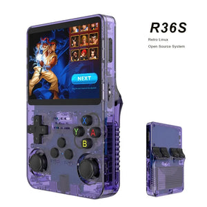 Open Source R36S Retro Handheld Video Game Console Linux System 3.5 Inch IPS Screen Portable Pocket Video Player R35S 64GB Games - Shopaak Store