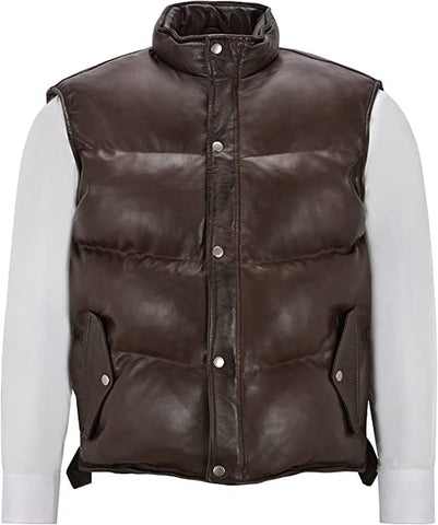 Best Puffer Leather Vest