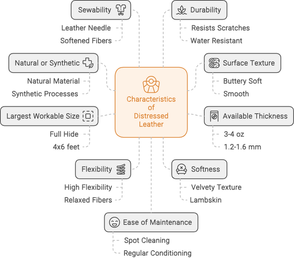 In-depth Characteristics of Distressed Leather