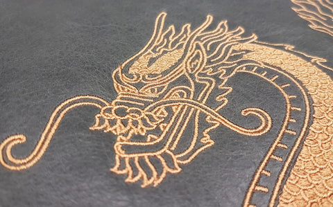 Embroidered Leather