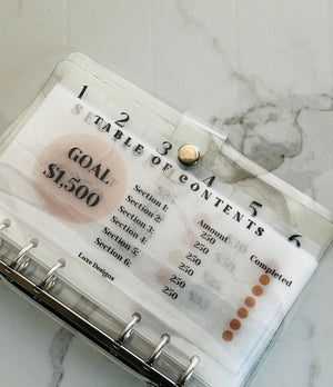 1500 savings binder - Luxe Designs