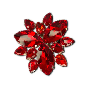 Stonefans Exaggerate Rhinestone Drop Rings for Women - greengalaxyshoppe