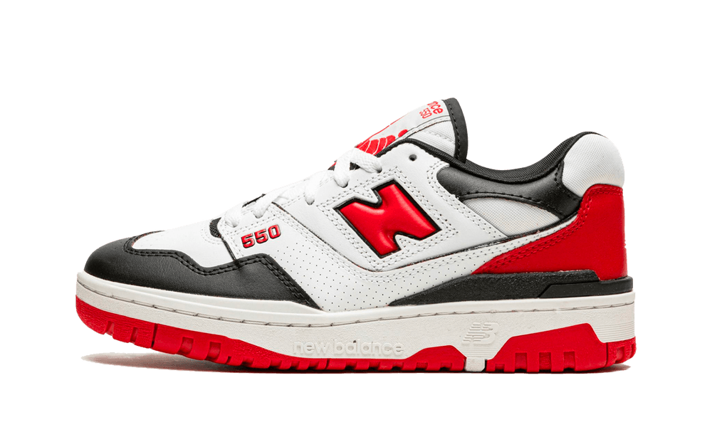 new balance 550 white red black