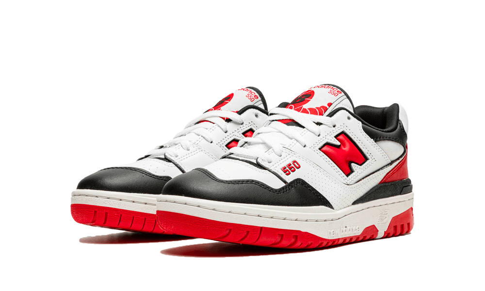 new balance 550 white red black