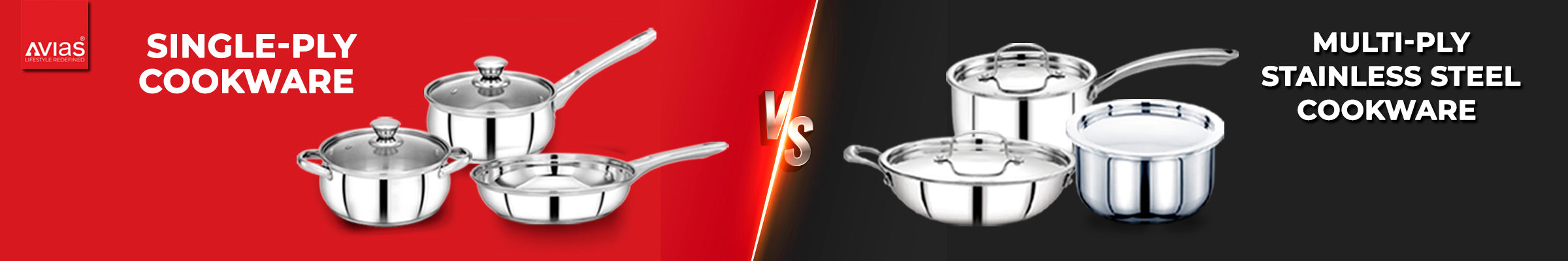 Single-Ply VS Tri-Ply Stainless Steel Cookware: Unveiling the Kitchen Essentials of Avias India best stainless steel cookware