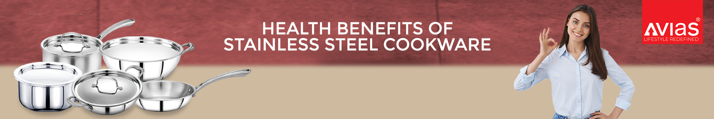 Health benefits of stainless steel cookware from Avias