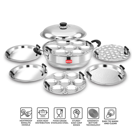 Avias All Rounder Stainless Steel Multi Kadai Plus