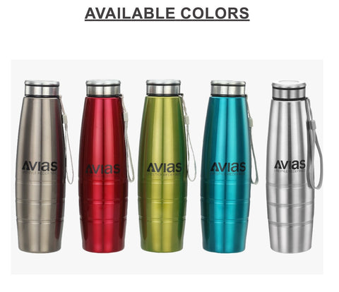 Avias Premia Stainless Steel color water bottles