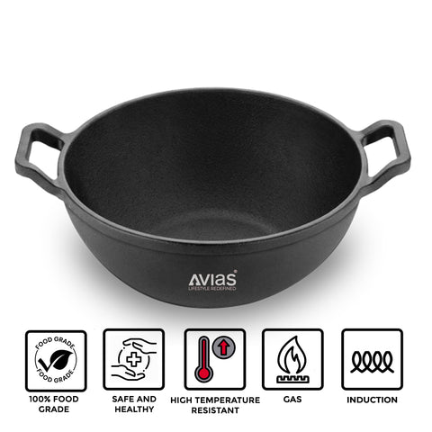 Avias cast iron kadai