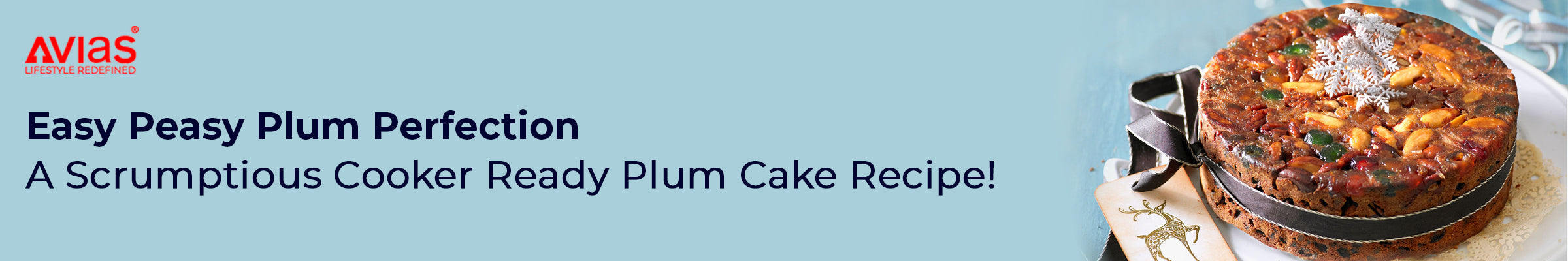 Easy Plum Cake Recipe with Cooker from Avias Stainless steel cookware