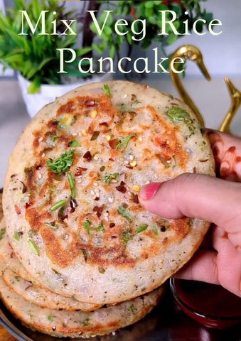 Mix veg rice pancake recipe
