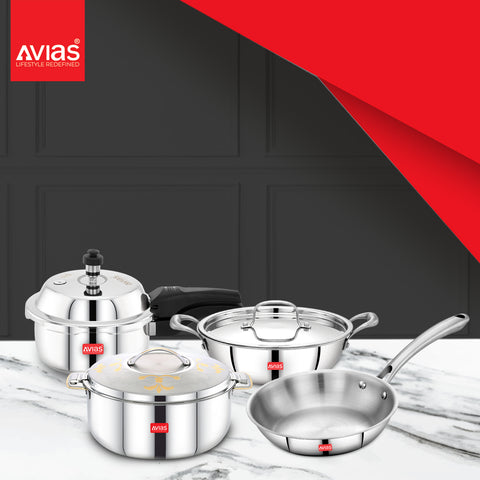 Stainless steel kitchenware & cookware set