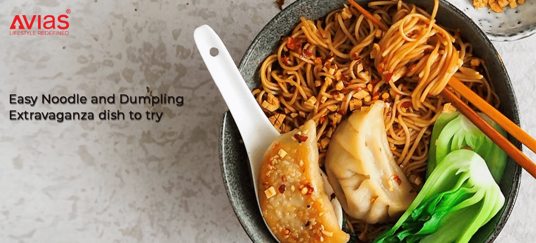 Veg Dumplings and Noodles recipe