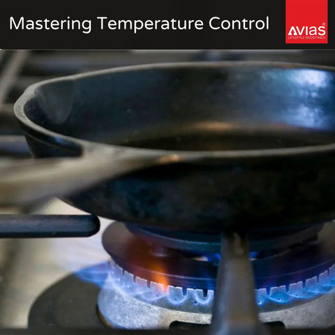temperature control with Avias cast iron cookware