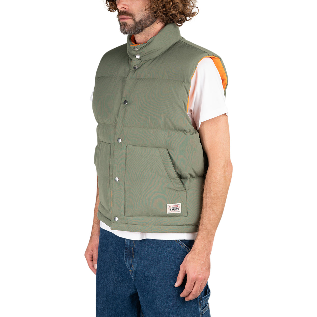 送料無料/プレゼント付♪ STUSSY REVERSIBLE DOWN WORKGEAR VEST | www