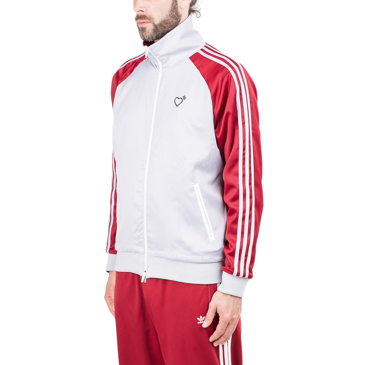 adidas x Human Made Firebird Track Jacket (Red / Grey)