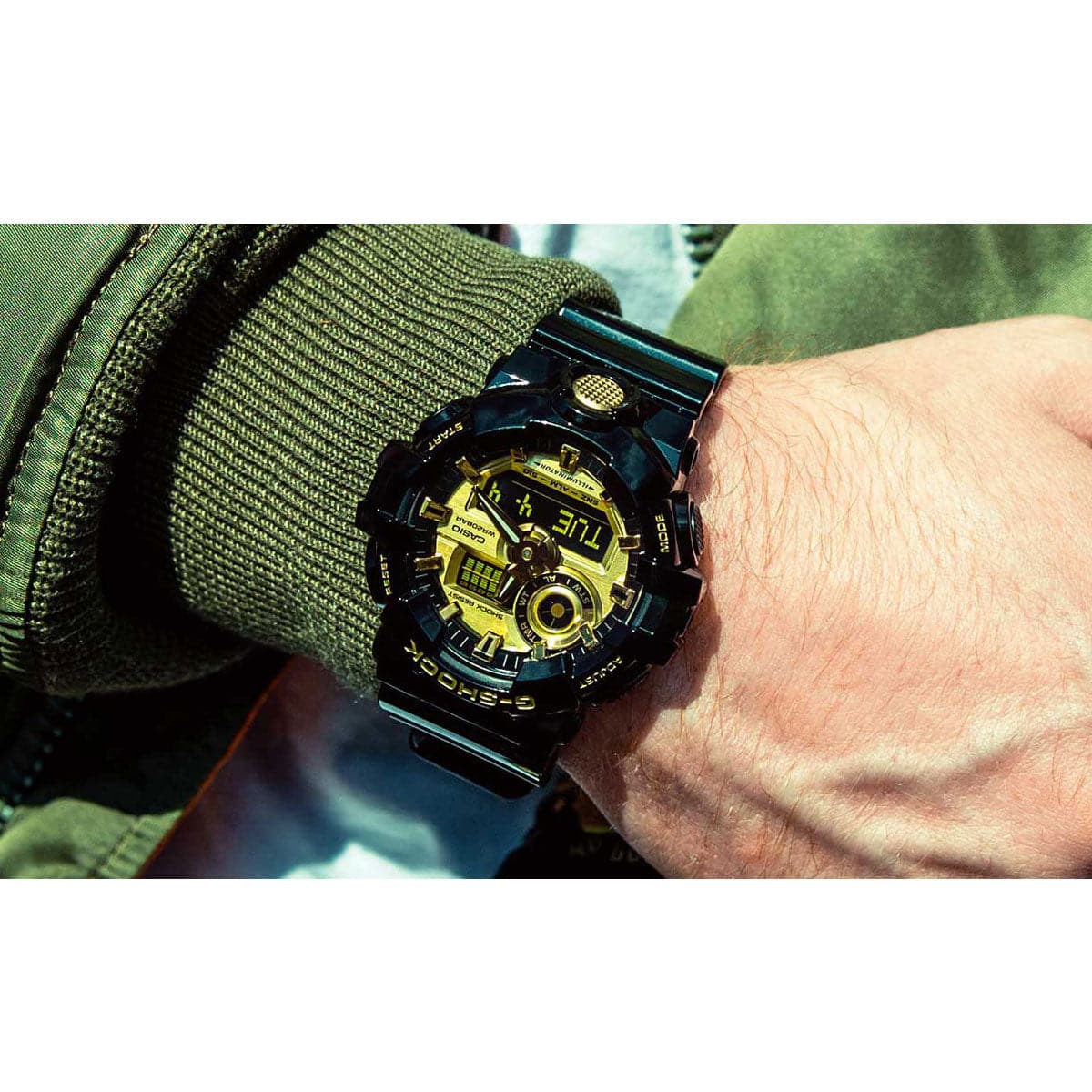 ホワイトブラウン G-SHOCK カシオ計算機 ＧーＳＨＯＣＫ GA-710GB-1AJF