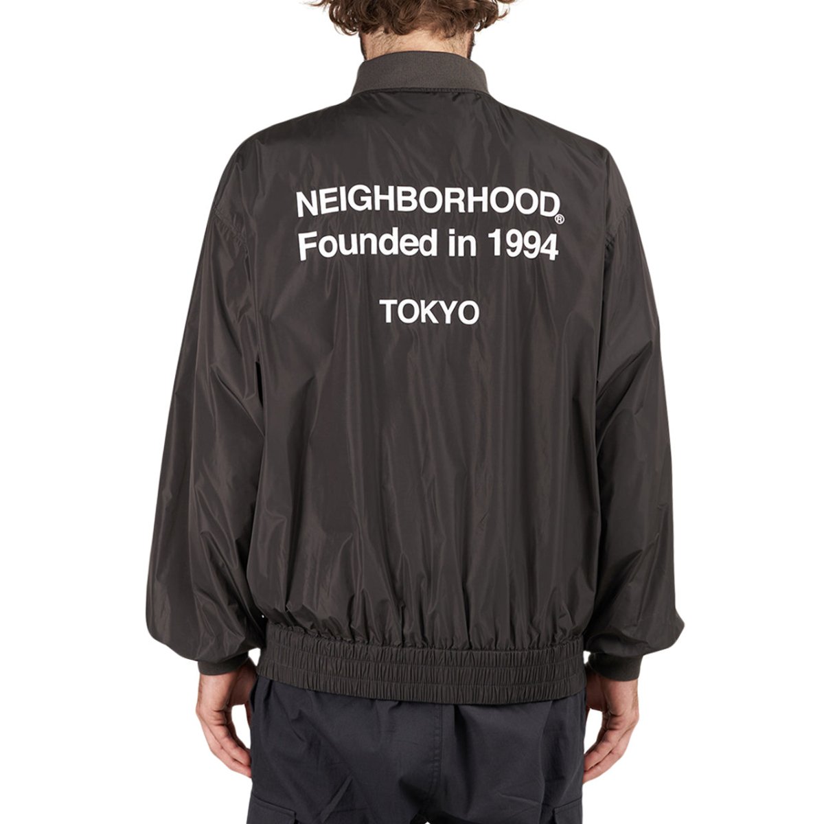 Neighborhood Staff Nylon Popover E-Jacket (Black)