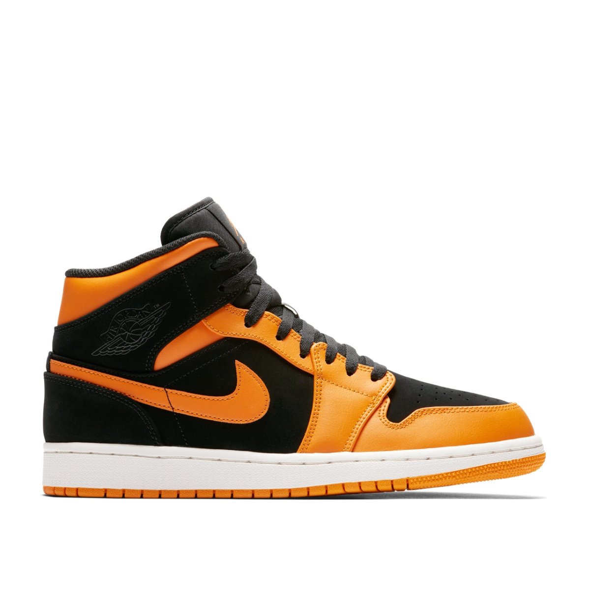 jordan 1 mid black orange