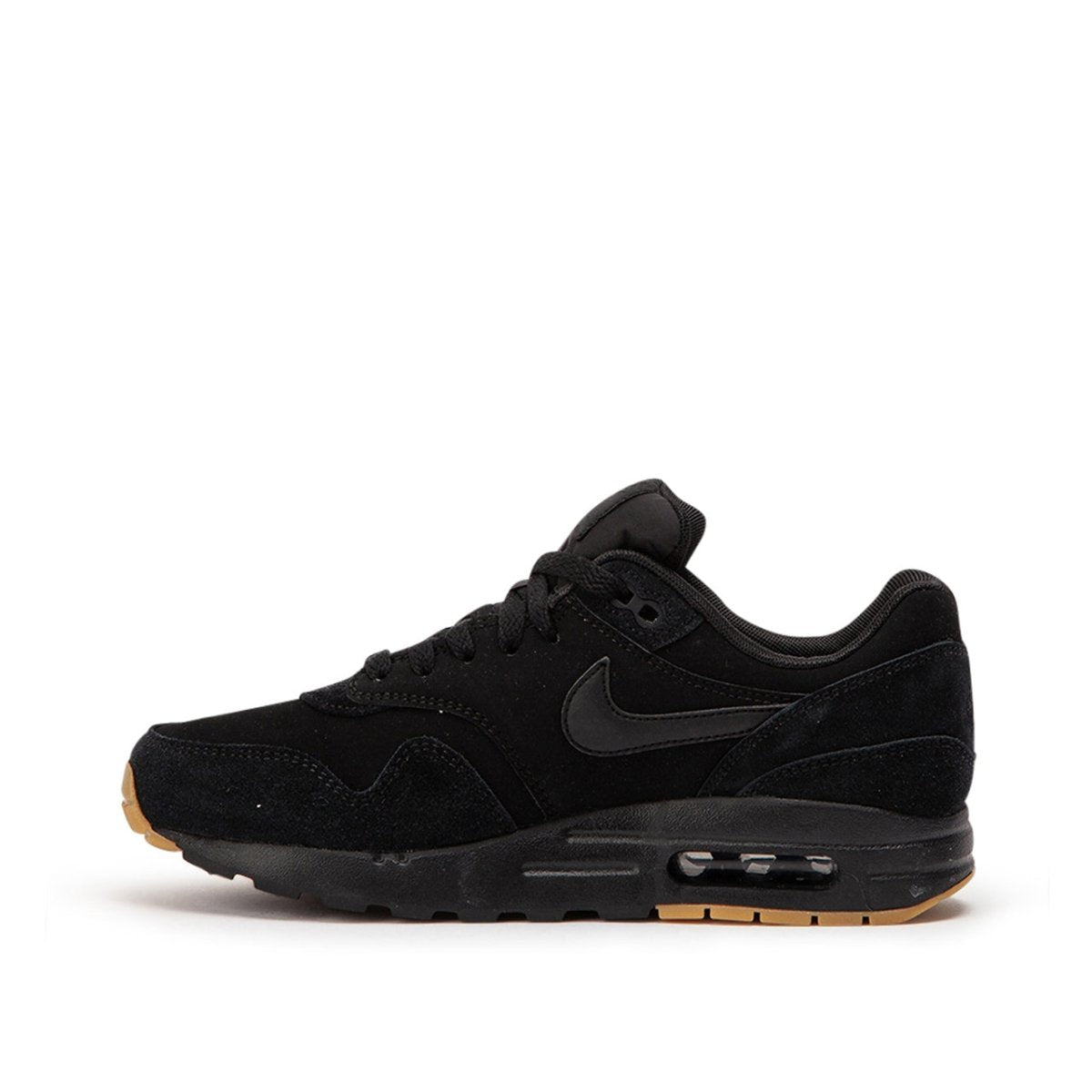 nike air max 1 triple black gum